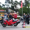 pause bei fahrt nach frankfurt zum korso